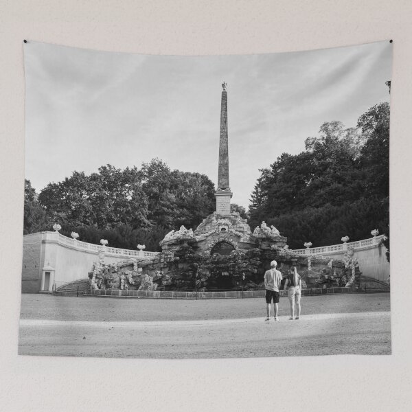 Item preview, Obeliskbrunnen. Schonbrunn Palace Park bw designed and sold by Jouko Lehto Photography.