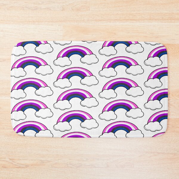 Item preview, Proud Rainbow in the Clouds Genderfluid designed and sold by HarveyHandcraftsandDesigns.