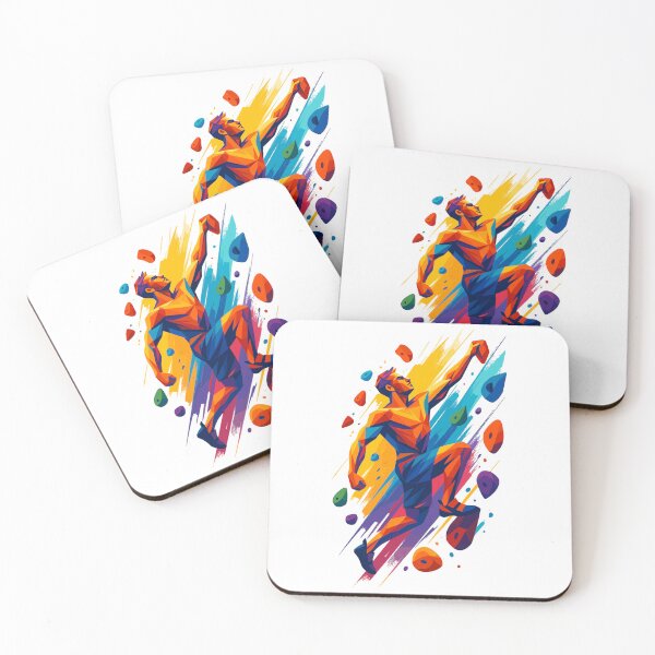 Item preview, Bouldering, climbing power, abstract, geometric, cool gift designed and sold by Pineapple-Tree.