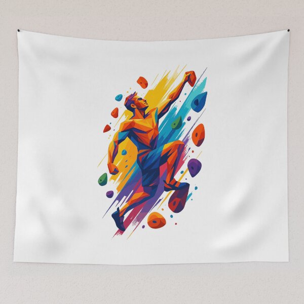 Item preview, Bouldering, climbing power, abstract, geometric, cool gift designed and sold by Pineapple-Tree.