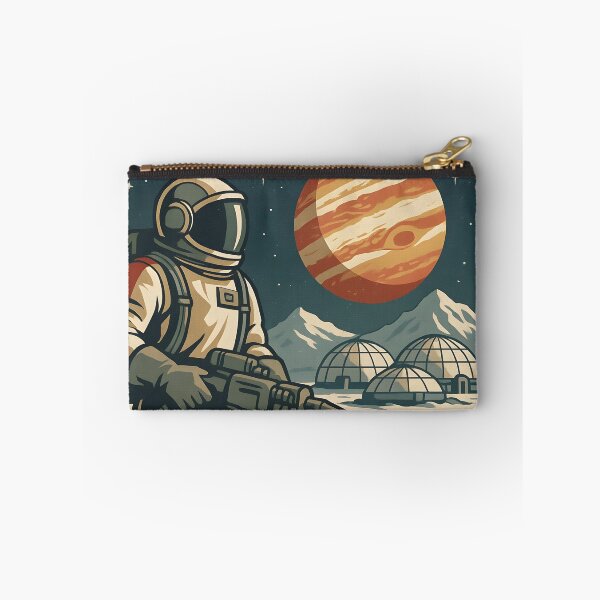Item preview, Retro Space Poster Featuring Colonize Europa Theme with Astronaut. designed and sold by The-T-In-Retro.