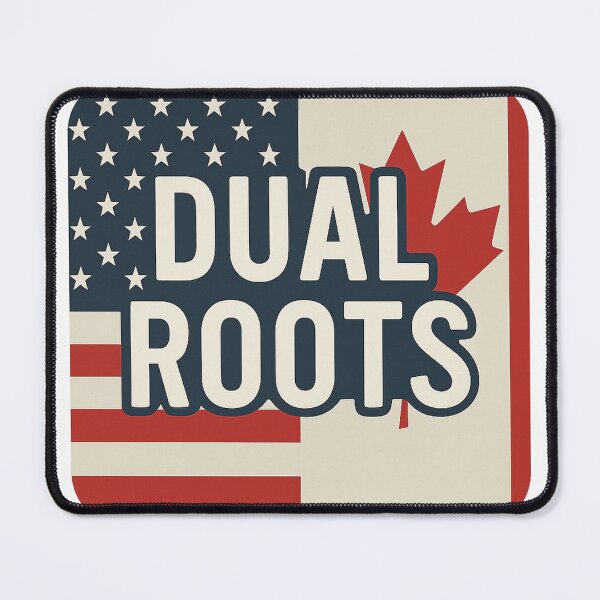 Item preview, Dual Roots USA Canada Flag Design designed and sold by CO-QC-Creative.