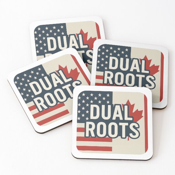 Item preview, Dual Roots USA Canada Flag Design designed and sold by CO-QC-Creative.