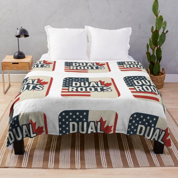 Item preview, Dual Roots USA Canada Flag Design designed and sold by CO-QC-Creative.