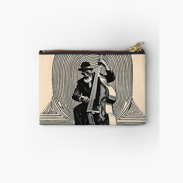 Item preview, Jazz Musician Playing Double Bass designed and sold by lautir.