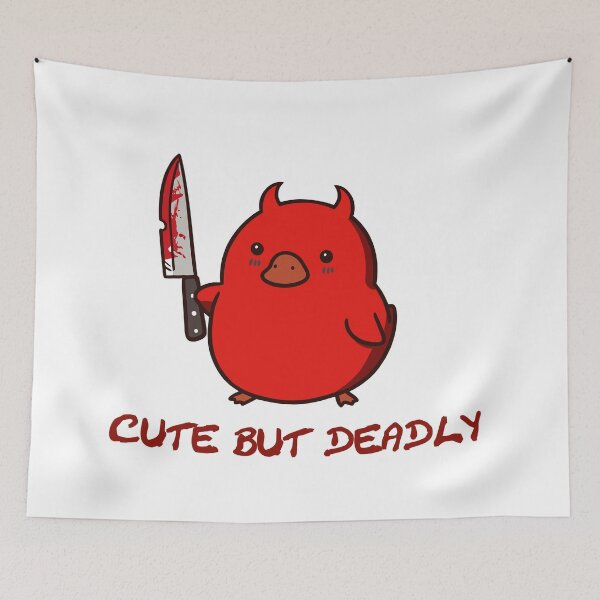Item preview, Evil Duck Bloody Knife Cute But Deadly designed and sold by Gkinoki.