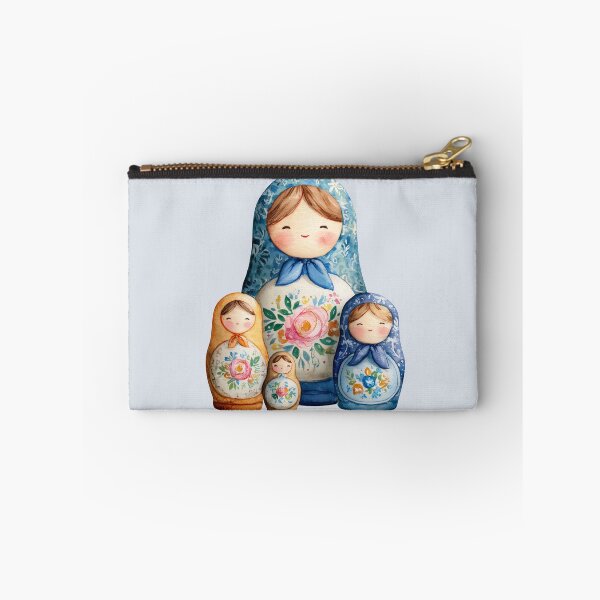 Item preview, Matryoshka Nesting Dolls Placed Side by Side designed and sold by Violet Peonies.