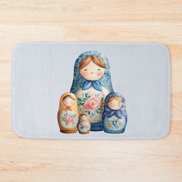 Item preview, Matryoshka Nesting Dolls Placed Side by Side designed and sold by Violet Peonies.