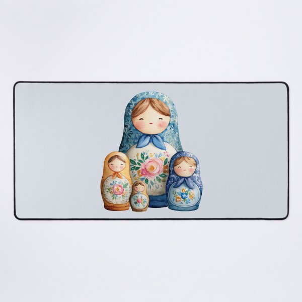 Item preview, Matryoshka Nesting Dolls Placed Side by Side designed and sold by Violet Peonies.