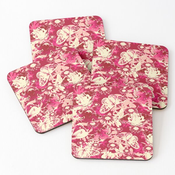 Item preview, Butterflies & Daisies Delight pink designed and sold by Printfantasia .