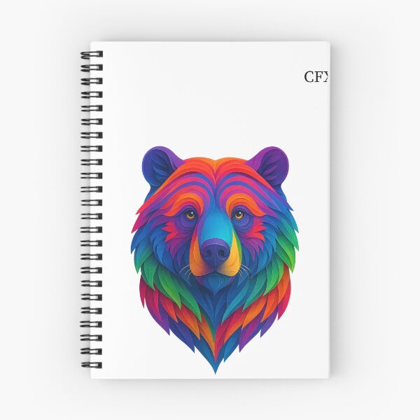 Item preview, Colorful Paper-Cut Bear | Our Best Friends Collection designed and sold by CaesarFraterX.