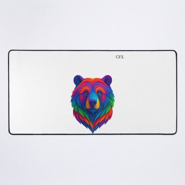 Item preview, Colorful Paper-Cut Bear | Our Best Friends Collection designed and sold by CaesarFraterX.