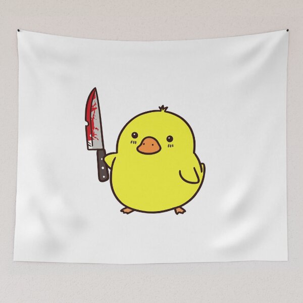 Item preview, Cute Duck Bloody Knife designed and sold by Gkinoki.