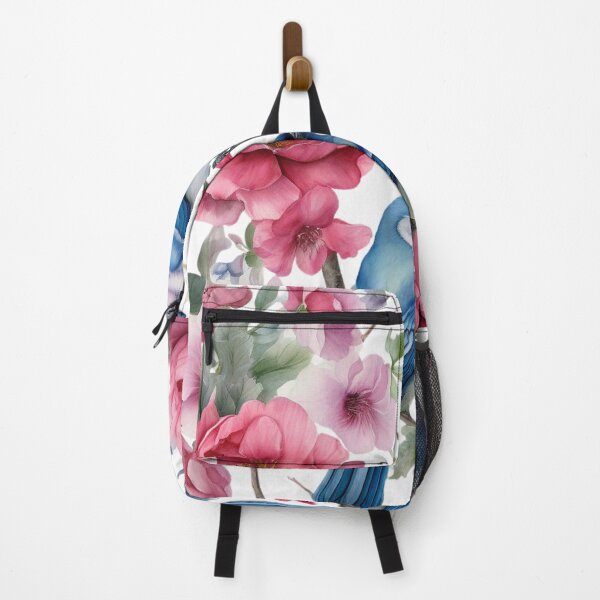 Item preview, Pink Flowers, Blue birds designed and sold by GrifonJ.