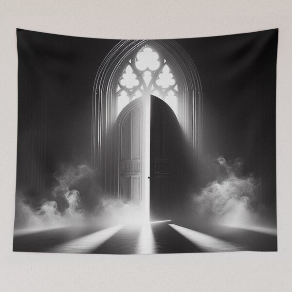 Item preview, Enchanted Gothic Relics – Seamless Occult Line Art Pattern designed and sold by Roberta Calabrese.