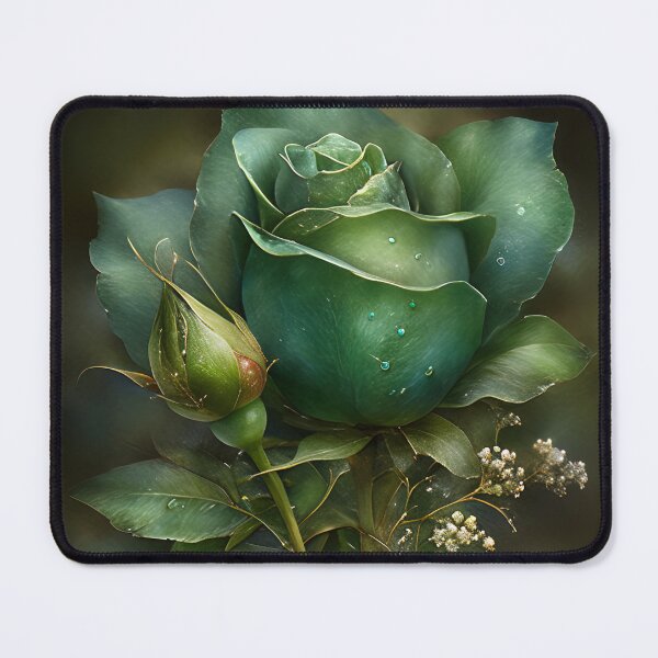 Item preview, Verdant Veil: The Alchemy of a Green Rose designed and sold by bloorose.