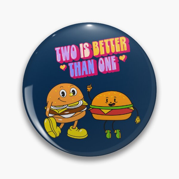 Item preview, Two Is Better Than One Retro Dancing Hamburgers designed and sold by Lovemountain.