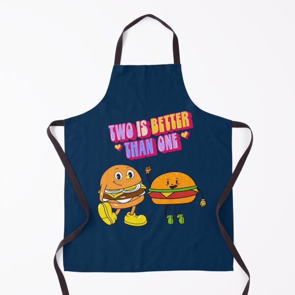 Item preview, Two Is Better Than One Retro Dancing Hamburgers designed and sold by Lovemountain.
