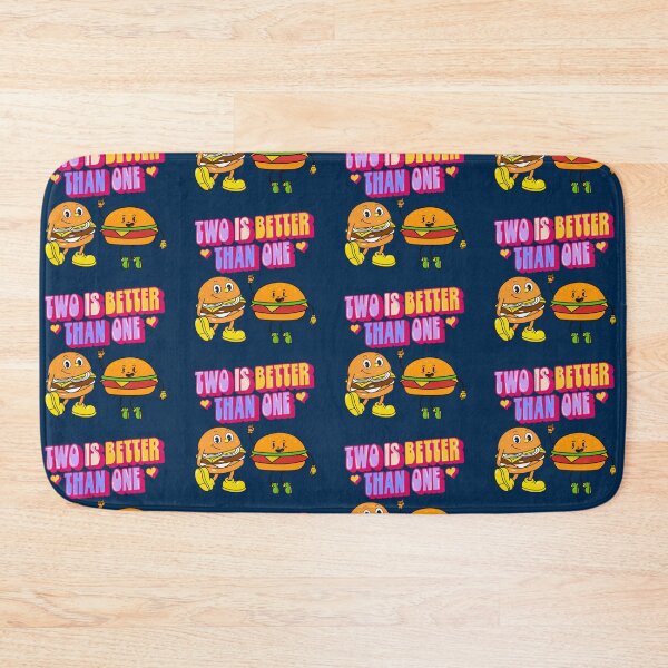 Item preview, Two Is Better Than One Retro Dancing Hamburgers designed and sold by Lovemountain.