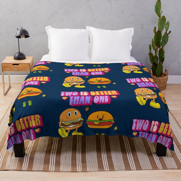 Item preview, Two Is Better Than One Retro Dancing Hamburgers designed and sold by Lovemountain.