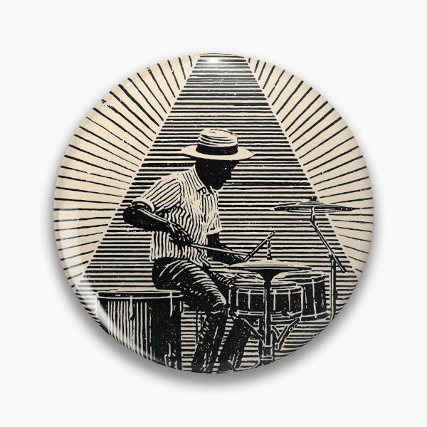 Item preview, Vintage jazz Drummer in Dynamic Motion designed and sold by lautir.