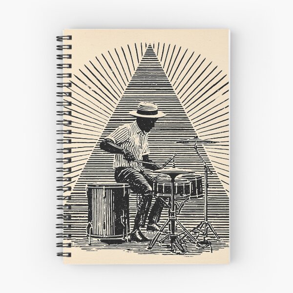Item preview, Vintage jazz Drummer in Dynamic Motion designed and sold by lautir.
