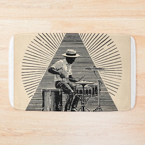 Item preview, Vintage jazz Drummer in Dynamic Motion designed and sold by lautir.