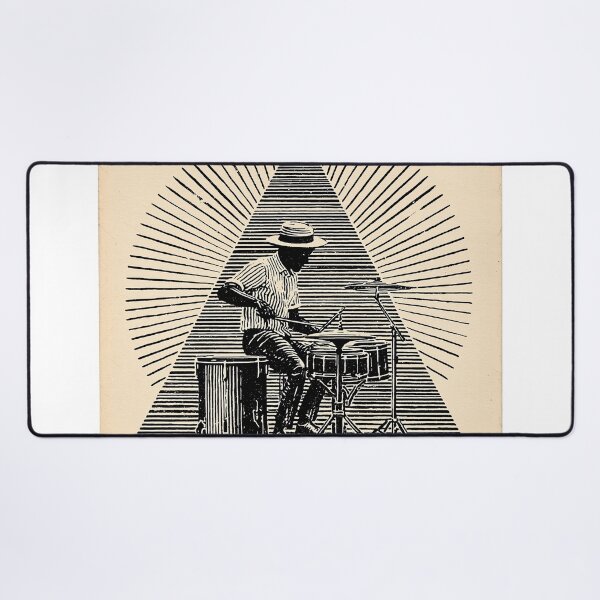 Item preview, Vintage jazz Drummer in Dynamic Motion designed and sold by lautir.