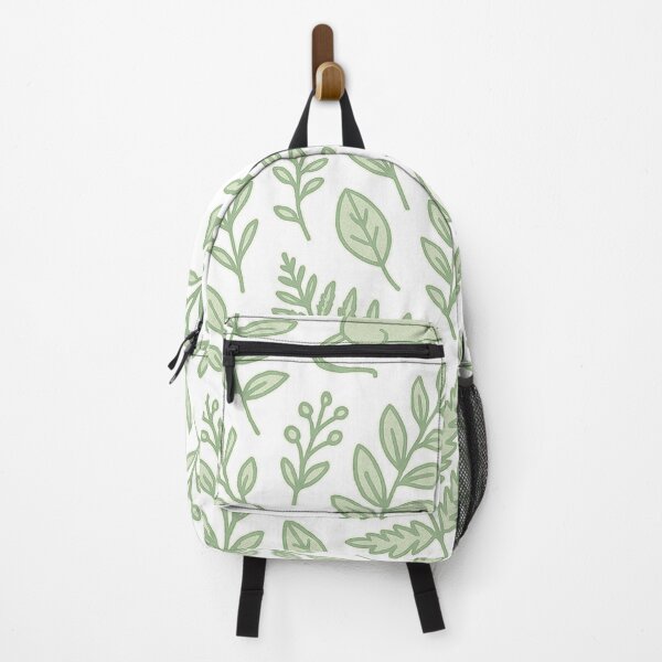 Item preview, Sage Green Botanical Woodland Pattern with Ferns & Tiny Creatures designed and sold by Fernova.