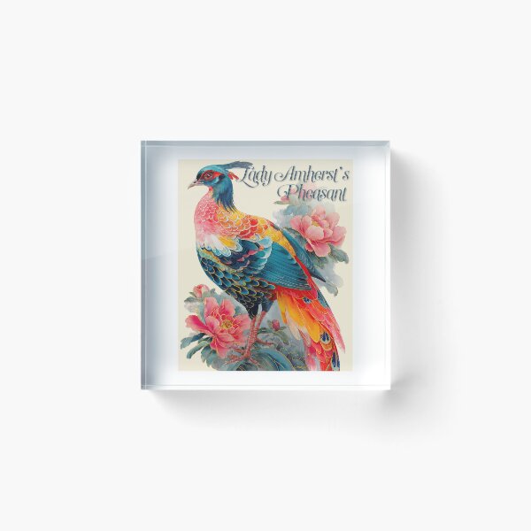 Item preview, Feathers and Peonies: The Majesty of Lady Amherst’s Pheasant designed and sold by ForeverPrintsOK.