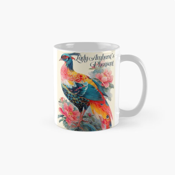 Item preview, Feathers and Peonies: The Majesty of Lady Amherst’s Pheasant designed and sold by ForeverPrintsOK.