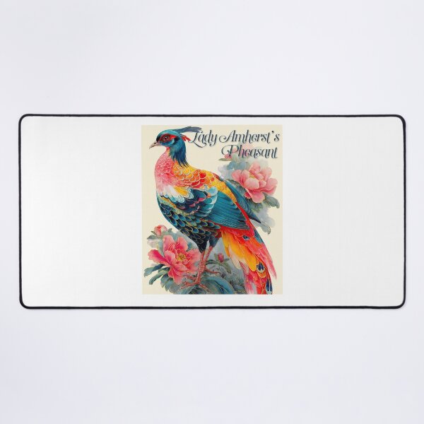 Item preview, Feathers and Peonies: The Majesty of Lady Amherst’s Pheasant designed and sold by ForeverPrintsOK.