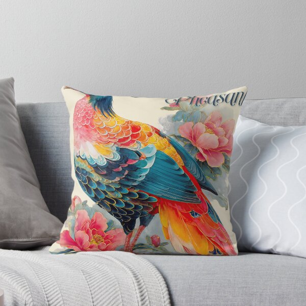 Item preview, Feathers and Peonies: The Majesty of Lady Amherst’s Pheasant designed and sold by ForeverPrintsOK.