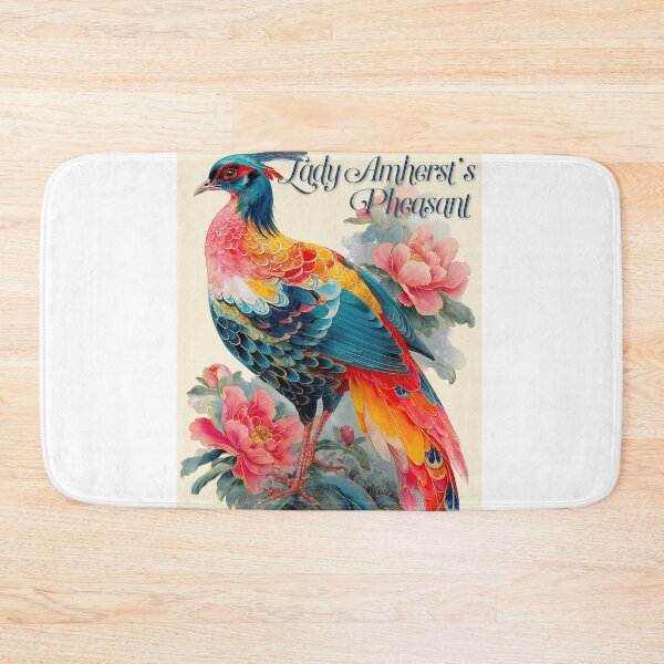Item preview, Feathers and Peonies: The Majesty of Lady Amherst’s Pheasant designed and sold by ForeverPrintsOK.