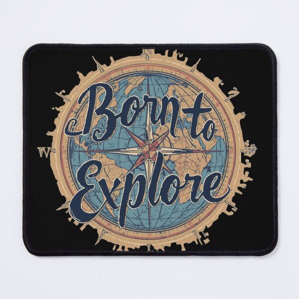 Item preview, Born to Explore Vintage Compass Adventure Design designed and sold by MeluryPrints.