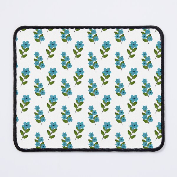 Item preview, Floral blue watercolor flowers pattern designed and sold by Lindsay Marie Patterns.