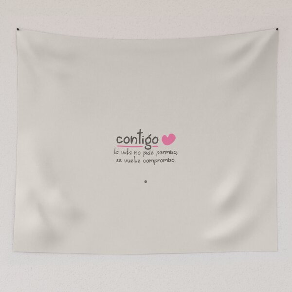 Item preview, With you, life doesn't ask for permission, it becomes a commitment (fc) designed and sold by XUSRedbubble.