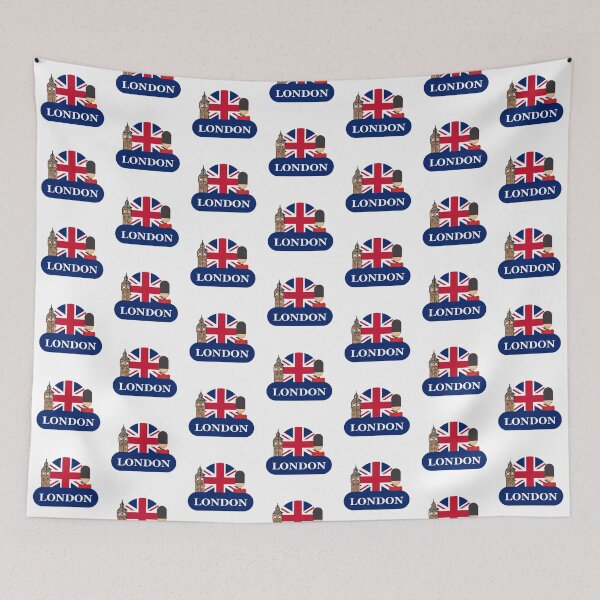 Item preview, London, United Kingdom  | London lover with Big Ben, London Guard and Union Jack designed and sold by Lindsay Marie Patterns.
