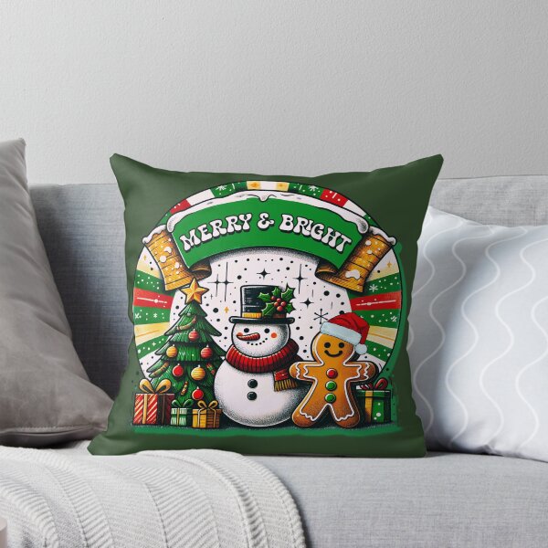 Item preview, Merry and bright cute retro Christmas scene designed and sold by Lovemountain.