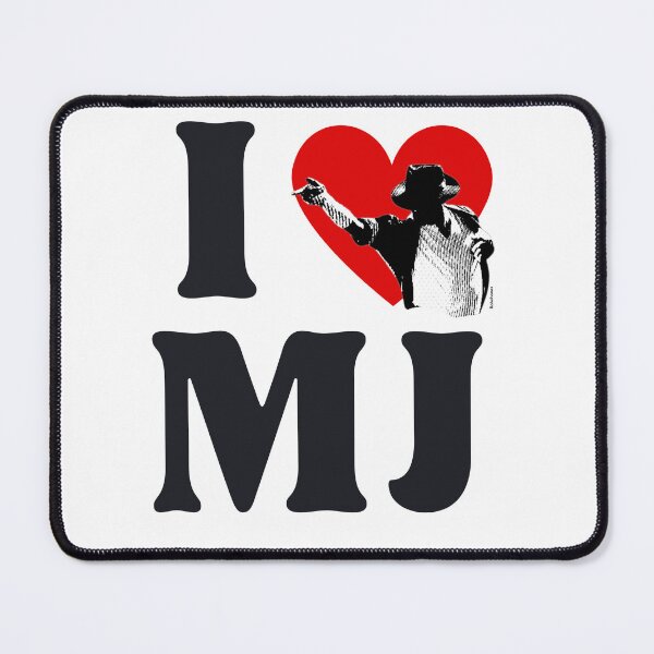 Item preview, I Heart MJ Graphic design black red white designed and sold by Robobonez.