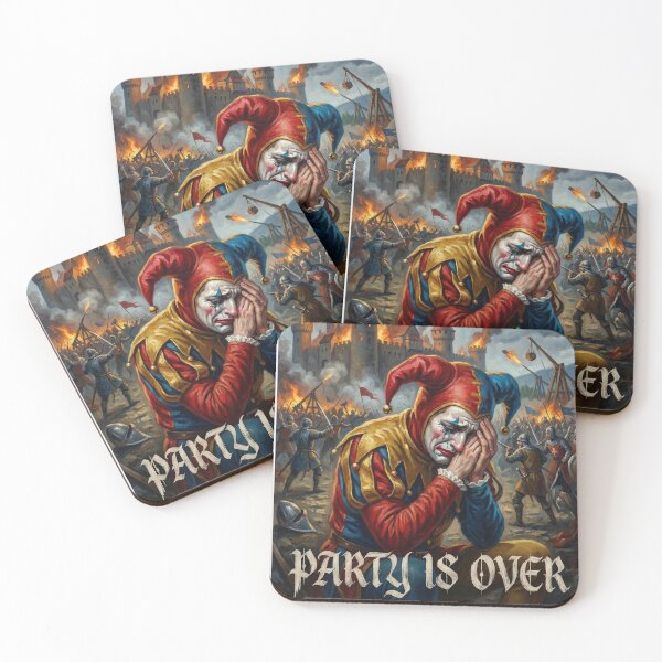 Item preview, Party is over - Sad Jester & Burning Kingdom designed and sold by LoganAI.