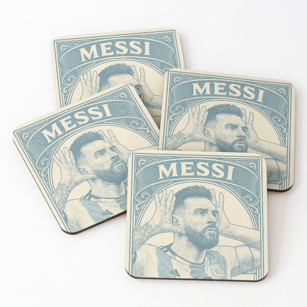 Item preview, Lionel Messi Vintage Stamp Poster – Argentina #10 Retro Football Art – Barcelona Legend Illustration designed and sold by PharaonicArtist.