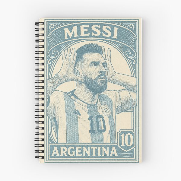Item preview, Lionel Messi Vintage Stamp Poster – Argentina #10 Retro Football Art – Barcelona Legend Illustration designed and sold by PharaonicArtist.