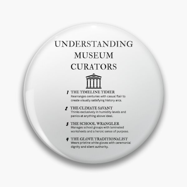 Item preview, Funny Curator Design – Understanding Museum Experts designed and sold by PsyFlow35.