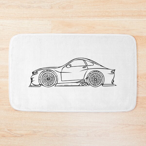 Item preview, Minimalist Sports Car Line Art Sketch designed and sold by TorqueThread.