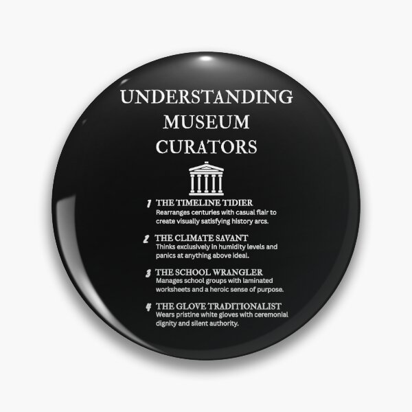 Item preview, Funny Curator Design – Understanding Museum Experts – Black designed and sold by PsyFlow35.