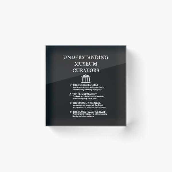 Item preview, Funny Curator Design – Understanding Museum Experts – Black designed and sold by PsyFlow35.
