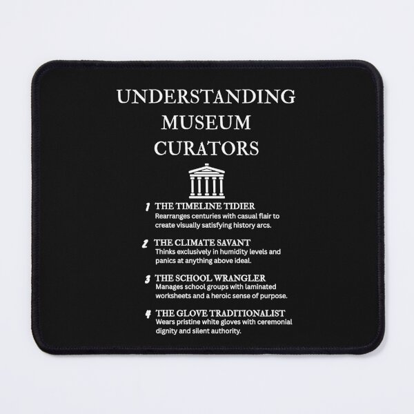 Item preview, Funny Curator Design – Understanding Museum Experts – Black designed and sold by PsyFlow35.
