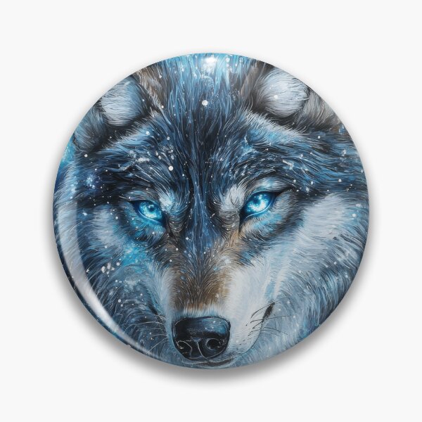Item preview, Mystic Ice Wolf in Cosmic Snowstorm designed and sold by Daagath.