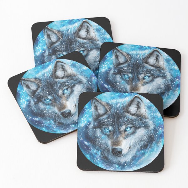 Item preview, Mystic Ice Wolf in Cosmic Snowstorm designed and sold by Daagath.